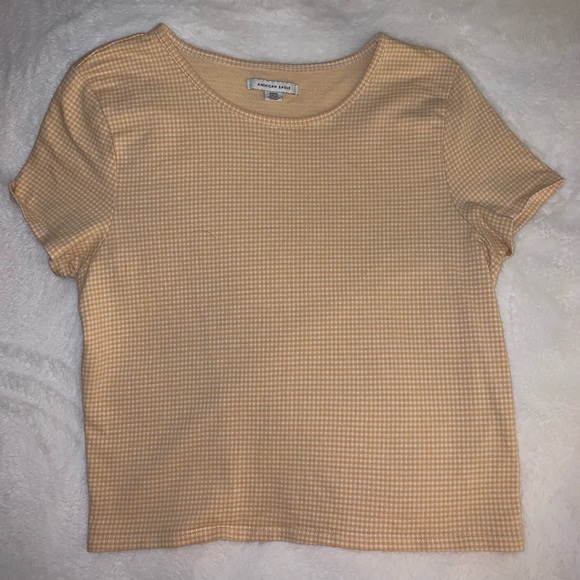 Yellow and white cropped shirt - Picture 1 of 2